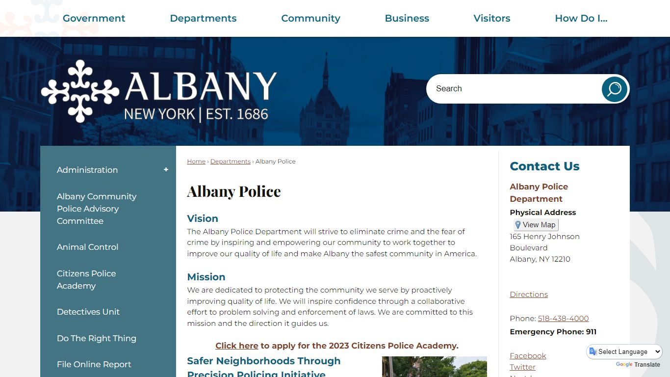 Albany Police | Albany, NY - Albany, New York